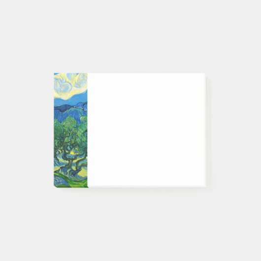 Van Gogh Olivenbäume in einer Bergwelt Post-it Klebezettel (Vorderseite)
