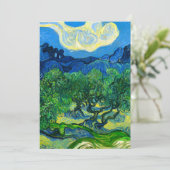 Van Gogh Olivenbäume in einer Bergwelt Save The Date (Stehend Vorderseite)