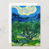 Van Gogh Olivenbäume in einer Bergwelt Save The Date (Vorne/Hinten)