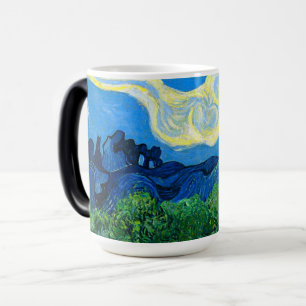 Van Gogh Olivenbäume in einer Bergwelt Verwandlungstasse