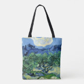 Van Gogh - Olivenbäume mit Alpilles Hintergrund Tasche (Rückseite)