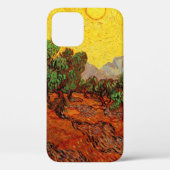 Van Gogh Olivenbäume mit gelbem Himmel und Sonne Case-Mate iPhone Hülle (Rückseite)