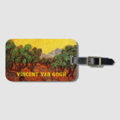Van Gogh Olivenbäume mit gelbem Himmel und Sonne Gepäckanhänger (Vorderseite (Horizontal))