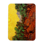 Van Gogh Olivenbäume mit gelbem Himmel und Sonne Magnet (Vertikal)