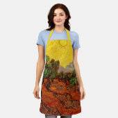 Van Gogh Olivenbäume mit gelbem Himmel und Sonne Schürze (Getragen)
