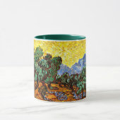 Van Gogh - Olivenbäume mit gelbem Himmel und Sonne Tasse (Zentrum)