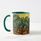 Van Gogh - Olivenbäume mit gelbem Himmel und Sonne Tasse (Links)