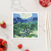 Van Gogh - Olivenbäume mit Hintergrund der Alpille Serviette (Beispiel)
