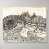 Van Gogh - Olivenbäume Poster (Vorne)