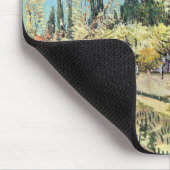 Van Gogh Orchard in Blossom, grenzt an die Zypress Mousepad (Ecke)