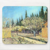 Van Gogh Orchard in Blossom, grenzt an die Zypress Mousepad (Vorne)