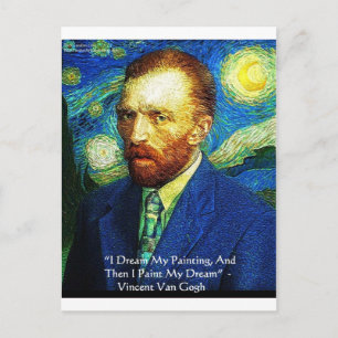 van Gogh "Paint My Dreams" Ohrfeigen Mugs Cards Et Postkarte