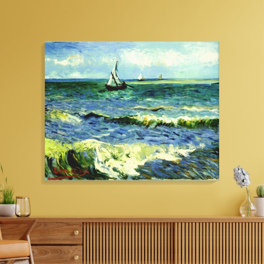 Van Gogh painting, Seascape, Leinwanddruck (Insitu (Wohnzimmer))