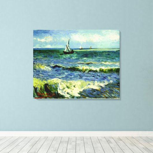 Van Gogh painting, Seascape, Leinwanddruck (Insitu (Holzboden))
