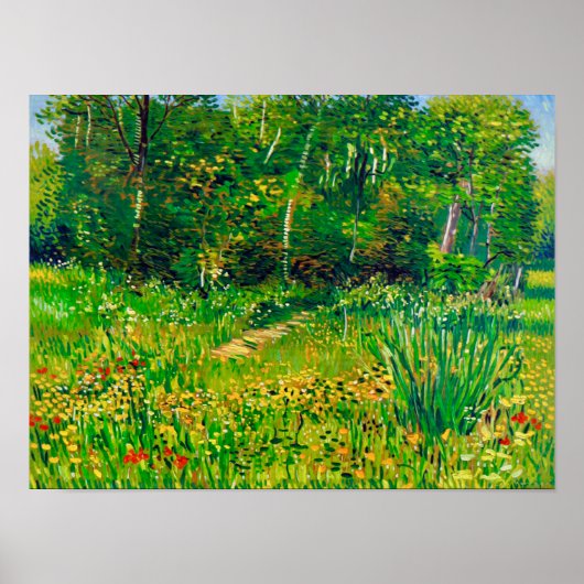 Van Gogh Park at Asnières in Spring Poster (Vorne)