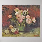 Van Gogh Peonies and Rose BlumengalerieHD Poster (Vorne)