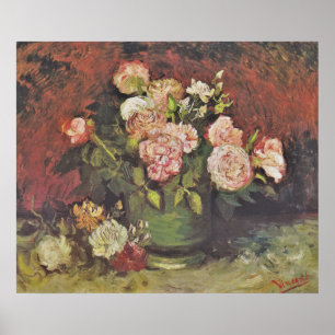 Van Gogh Peonies and Rose BlumengalerieHD Poster