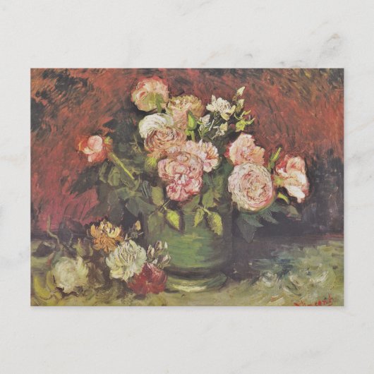 Van Gogh Peonies and Rose BlumengalerieHD Postkarte (Vorderseite)