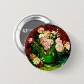Van Gogh Peonies und Rose Button (Vorne & Hinten)