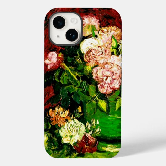 Van Gogh Peonies und Rose Case-Mate iPhone Hülle (Rückseite)
