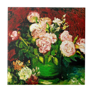 Van Gogh Peonies und Rose Fliese