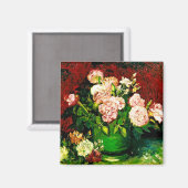 Van Gogh Peonies und Rose Magnet (Vorderseite/Rückseite)