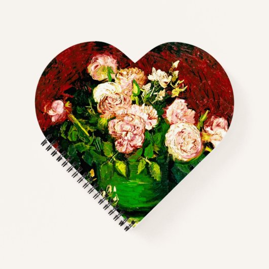 Van Gogh Peonies und Rose Notizblock (Vorderseite)