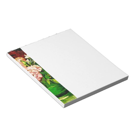 Van Gogh Peonies und Rose Notizblock (angewinkelt)
