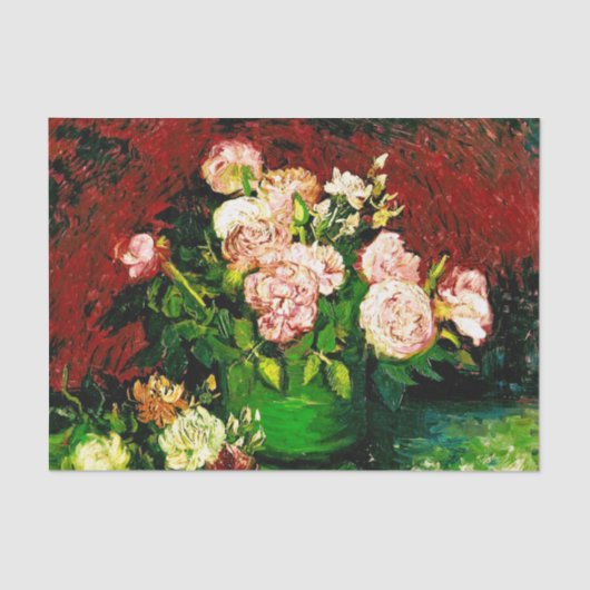 Van Gogh Peonies und Rose Seidenpapier (Vorderseite)