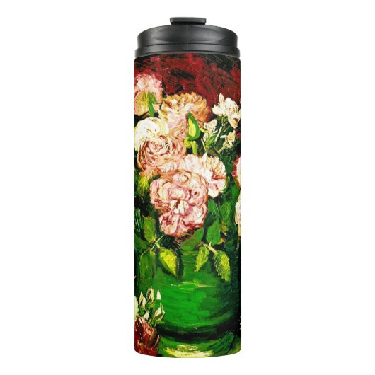 Van Gogh Peonies und Rose Thermosbecher (Vorderseite)