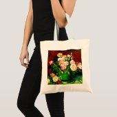 Van Gogh Peonies und Rose Tragetasche (Vorderseite (Produkt))