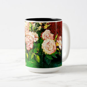 Van Gogh Peonies und Rose Zweifarbige Tasse