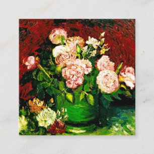 Van Gogh Pfingstrosen und Rosen Begleitkarte