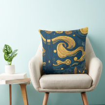 Van Gogh Pillows, AI generierte Starry Night Desig