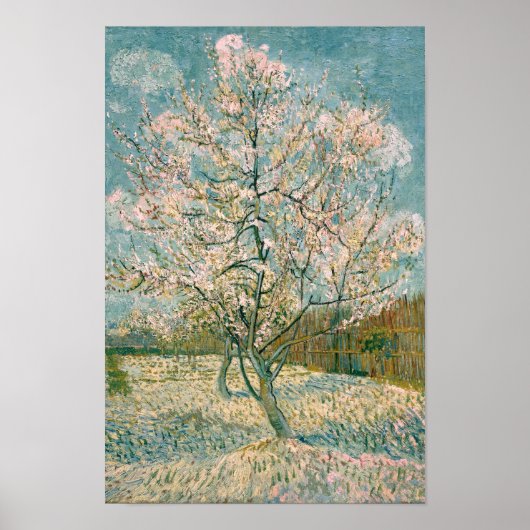 Van Gogh Pink Peach Tree in Blossom (F404) Poster (Vorne)