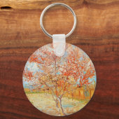 Van Gogh Pink Peach Tree in Blossom Schlüsselkette Schlüsselanhänger (Vorderseite)