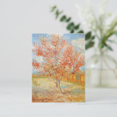 Van Gogh Pink Pfirsich Baum in Blossom Einladungen (Stehend Vorderseite)