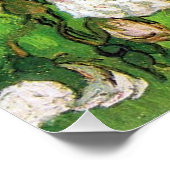 Van Gogh - Pink Roses Poster (Ecke)