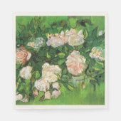 Van Gogh - Pink Roses Serviette (Vorderseite)