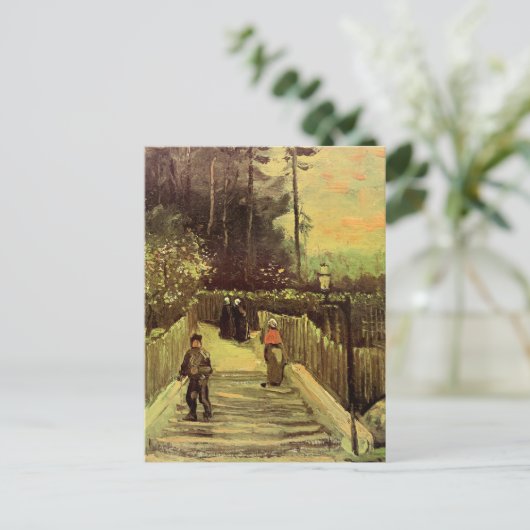 Van Gogh - Piste in Montmarte Postkarte (Stehend Vorderseite)