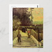Van Gogh - Piste in Montmarte Postkarte (Vorne/Hinten)