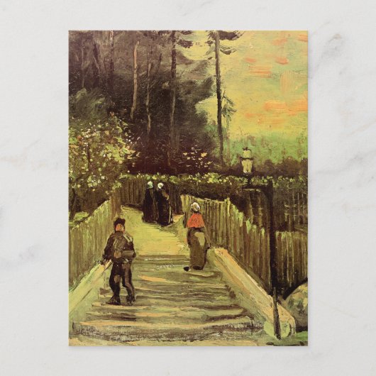 Van Gogh - Piste in Montmarte Postkarte (Vorderseite)