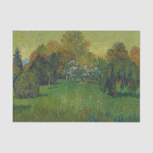 Van Gogh Poets Garden Painting Seidenpapier (Vorderseite)