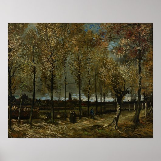 Van Gogh - Poplars bei Nuenen Poster (Vorne)
