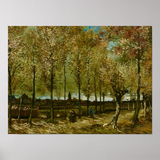 Van Gogh Poplars Near Nuenen Landscape  Poster (Vorne)