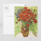 Van Gogh Poppies Postkarte (Vorne/Hinten)