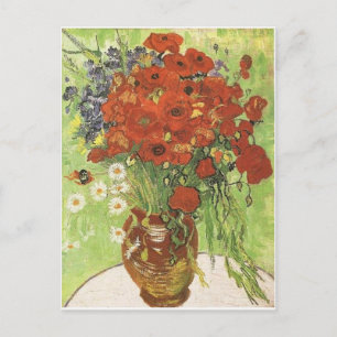 Van Gogh Poppies Postkarte