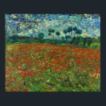 Van Gogh - Poppy Field Poster<br><div class="desc">Poppy Field von Vincent Van Gogh. Weitere posterfertige Bilder aus dem Buch der Zedign Art Series 36 "Vincent Van Gogh - Malerei & Drawings Vol. 1" finden Sie unter https://books.zedign.com/zas/36.html</div>