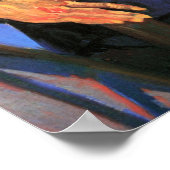 Van Gogh, Portrait des Postmanns Joseph Roulin Poster (Ecke)