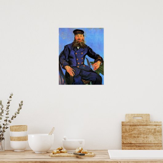 Van Gogh, Portrait des Postmanns Joseph Roulin Poster (Küche)